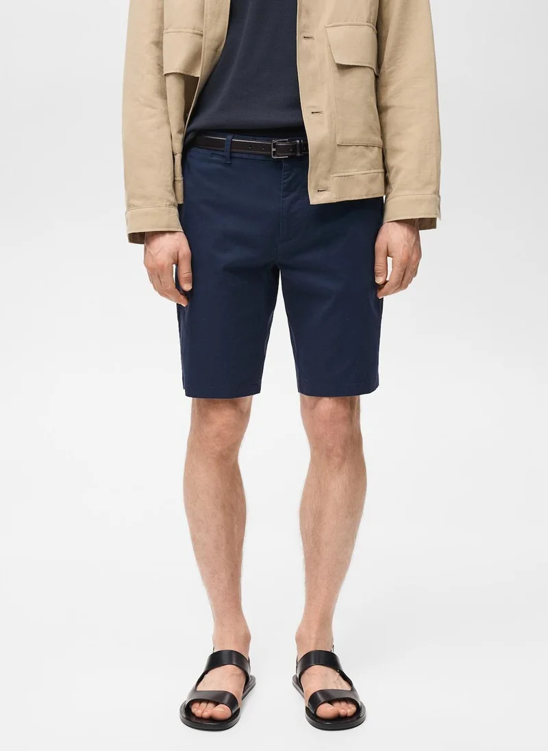 Mango Man slim-fit chino bermuda shorts